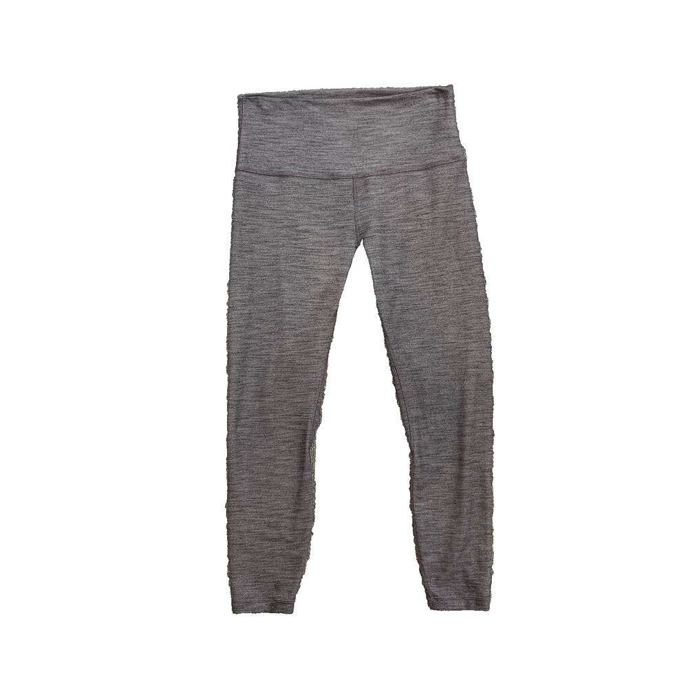 Lululemon Leggings Womens 10 Gray Align High Rise Cropped Pull On Workout Yoga